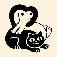Cat and Dog Frenemies - design