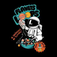 Astronaut Planets loops - design