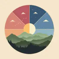 Nature day and night - design