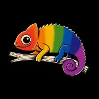 Rainbow Chameleon - design