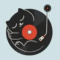 Retro cat vinyl - design
