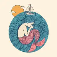 Sleeping Mermaid - design