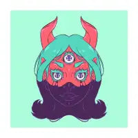 Alien print (red) - design