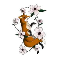 fox & blossoms - design