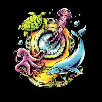 Deep C-MYK Diver - design