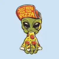 Here For Pizza - design