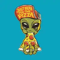 Just Here For Pizza - design