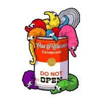 Can O' Worms on a String ~ Do Not Open - design
