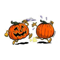 Pumpkin Chasing with a Knife - design