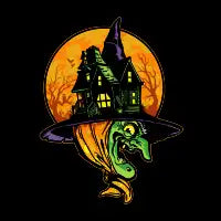 Halloween Haunted House Witch - design