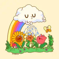 Spring Showers Peeing Cloud - design