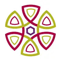 Infinity Mandala Rose Red Green - design