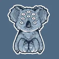 Cute koala horror - design