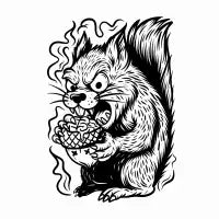 Zombie Squirrel - design