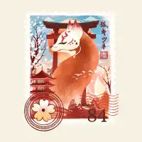 Kitsune Mail Stamp - design