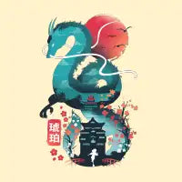Ukiyo e Dragon - design