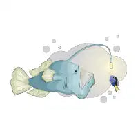Anglerfish from the abyss - design