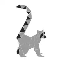 Lemur origami - design