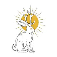 Mystical jackalope - design