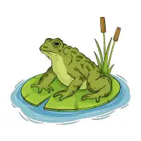 Toad chilling on a lilypad T-Shirt - design