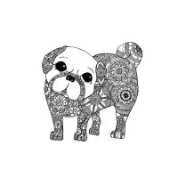 "Owen" the pug - design
