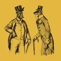 Two fancy friends - design