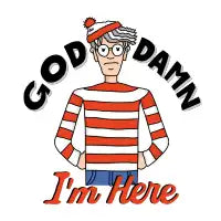 God Damn I'm Here - design