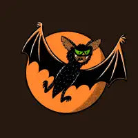 Vintage Halloween Bat - design