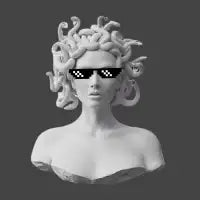 MEDUSA STATUE AESTHETIC ART - design