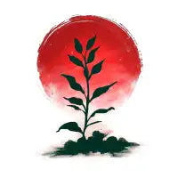Red sun nature - design