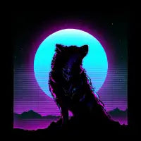 Retro Wolf - design