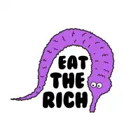 Eat The Rich Worm On A String - design