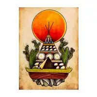 Tepee Tattoo Design - design
