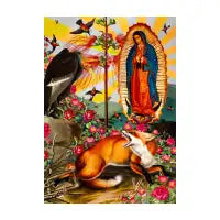 Virgin Mary , Fox and Vulture. - design
