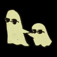ghosts going hand in hand - design
