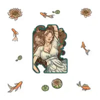Go With The Flow - Sticker Sheet Glassware - design