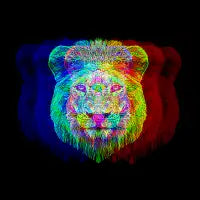 Holographic Lion - design