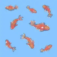 Prosperity Koi - Sticker Sheet - design