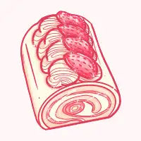Strawberry Shortcake Log - design