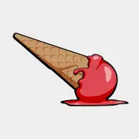 Dropped Ice Cream - design