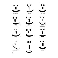 Smiley Types, Black - design