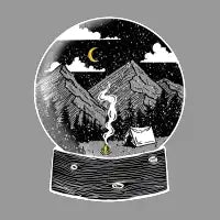 Snowy Mountain Globe - design