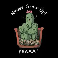 Never Grow Up! - design