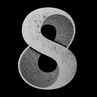 Number 8 (eight) - design