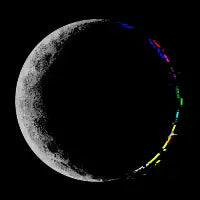 Crescent Moon Glitch - design