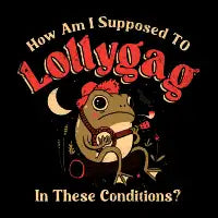 Lollygagging Frog - design
