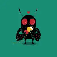 Mothman Love Lamp T-Shirt - design