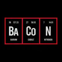 Bacon - Periodic Table of Elements - design