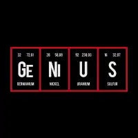 Genius - Periodic Table of Elements T-Shirt - design