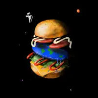 Flat Earth Burger - design